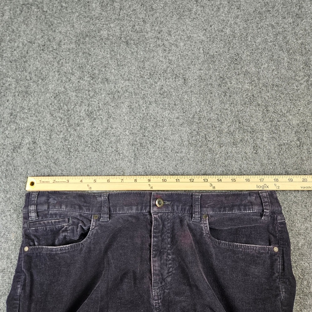 Orvis Womens Gray Corduroy Pants Size 16 Straight Leg Stretch Elastic Waist - Picture 4 of 13